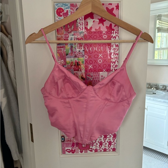 PINK GARAGE CORSET TOP - Picture 1 of 2